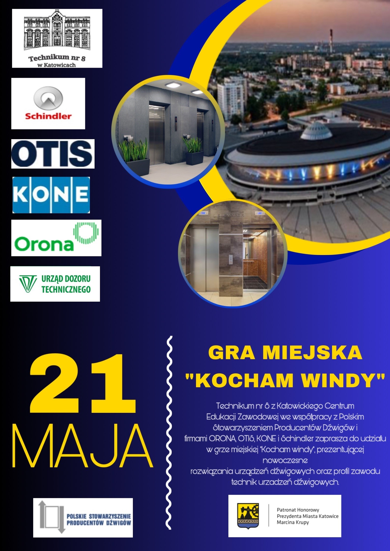 Katowice – I edycja Gry miejskiej „Kocham windy”